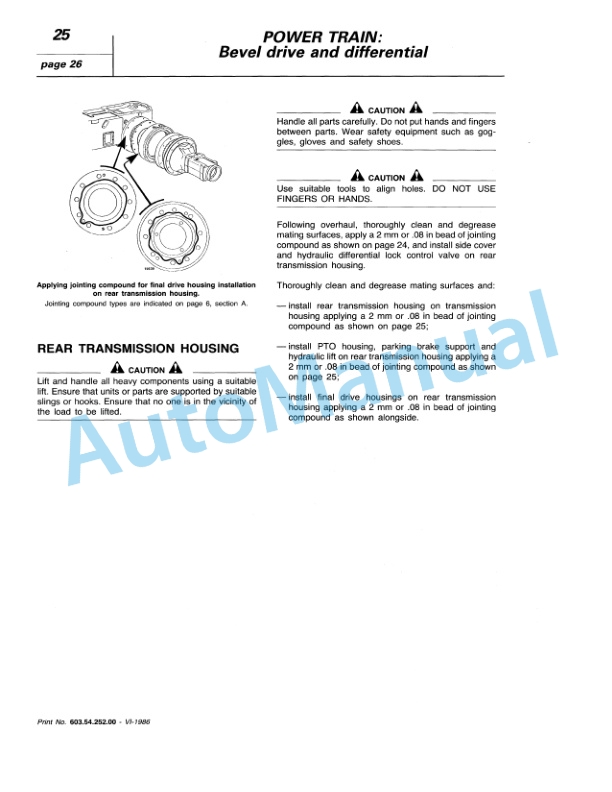 Fiatagri 115-90, 130-90 Turbo, 140-90 Turbo, 160-90 Turbo, 180-90 Turbo Tractor Workshop Manual 06910088 - Image 4
