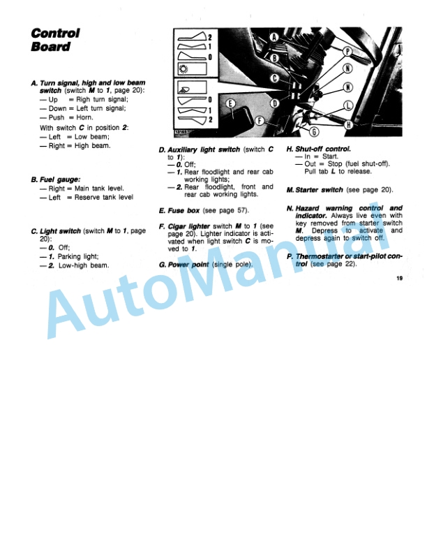 Alternative view of Fiatagri 160-90 Turbo, 180-90 Turbo Tractor Operation and Maintenance Manual 06910111