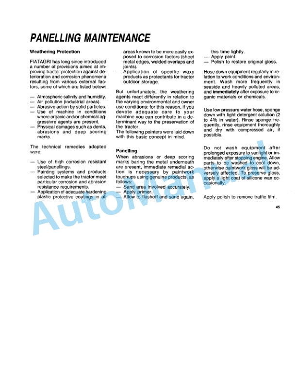 Fiatagri 35-66, 35-66DT Tractor Operation and Maintenance Manual 06910283 4 Fiatagri 35-66, 35-66DT Tractor Operation and Maintenance Manual 06910283 - Image 4