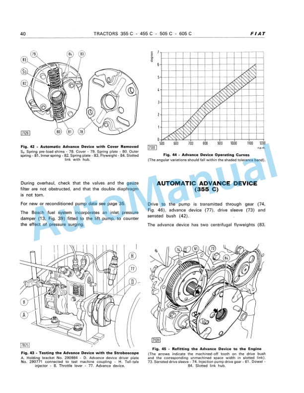 Fiatagri 355C, 455C, 505C, 605C Tractor Workshop Manual 06910045 - Image 2