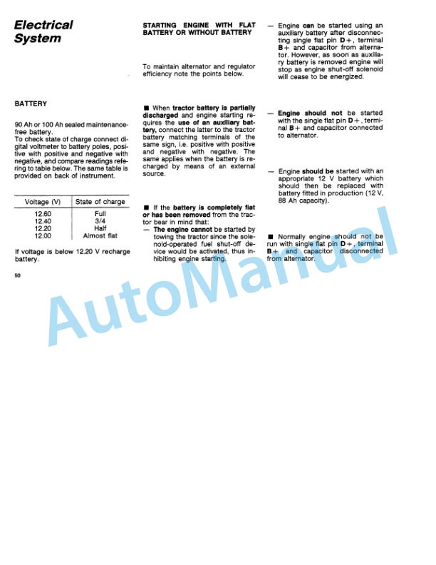 Fiatagri 45-66, 45-66DT Tractor Operation and Maintenance Manual 06910161 4 Fiatagri 45-66, 45-66DT Tractor Operation and Maintenance Manual 06910161 - Image 4