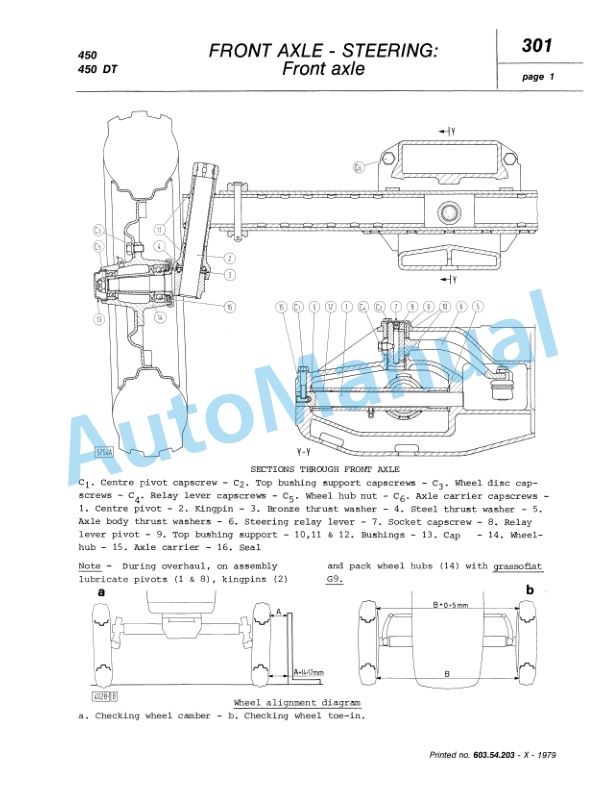 Fiatagri 450, 450DT, 450 Special, 450DT Special Tractor Workshop Manual 06910056 4 Fiatagri 450, 450DT, 450 Special, 450DT Special Tractor Workshop Manual 06910056-4