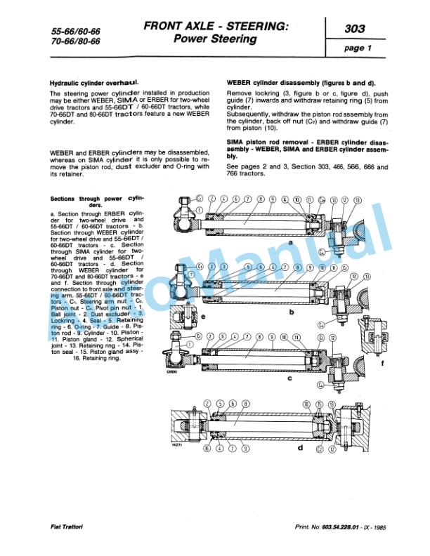 Fiatagri 466, 566, 666, 7666, 55-66, 60-66, 70-66, 80-66 Workshop Manual 6035422801 5 Fiatagri 466, 566, 666, 7666, 55-66, 60-66, 70-66, 80-66 Workshop Manual 6035422801 - Image 5