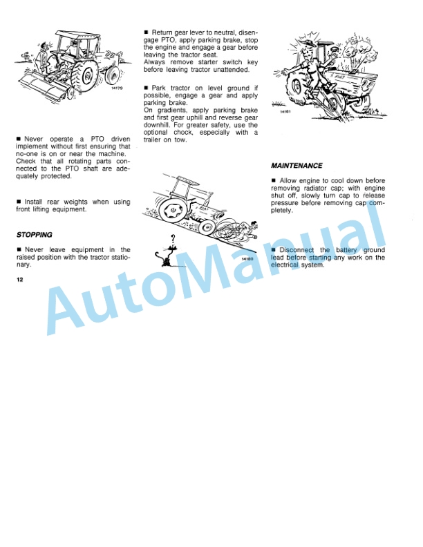 Alternative view of Fiatagri 55-66, 60-66, 70-66LP Operation and Maintenance Manual 06910279