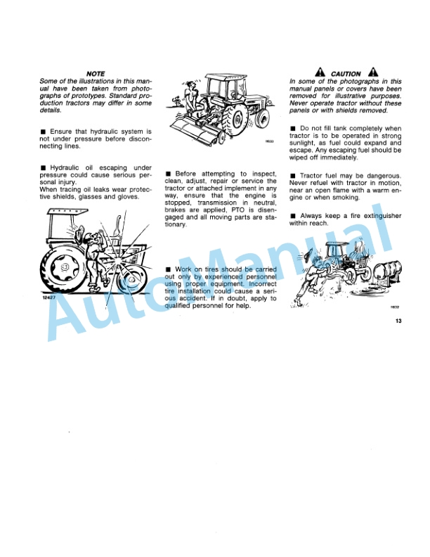 Alternative view of Fiatagri 55-66, 60-66 Tractor Operation and Maintenance Manual 06910119
