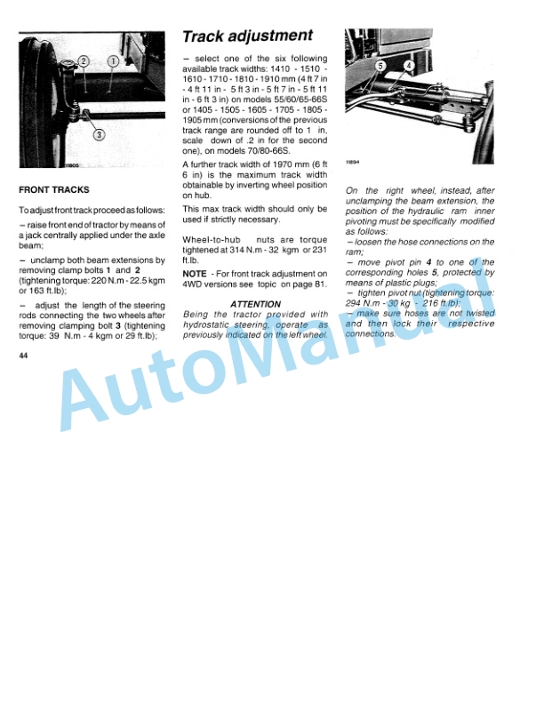 Fiatagri 55-66S, 60-66S, 65-66S, 70-66S, 80-66S Tractor Operation and Maintenance Manual 06910287 3 Fiatagri 55-66S, 60-66S, 65-66S, 70-66S, 80-66S Tractor Operation and Maintenance Manual 06910287 - Image 3