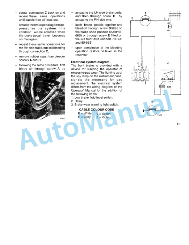 Fiatagri 55-66S, 60-66S, 65-66S, 70-66S, 80-66S Tractor Operation and Maintenance Manual 06910287 5 Fiatagri 55-66S, 60-66S, 65-66S, 70-66S, 80-66S Tractor Operation and Maintenance Manual 06910287 - Image 5