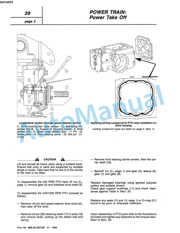 Fiatagri 55-75, 60-75, 70-75, 80-75 Tractor Workshop Manual 06910094 - Image 4