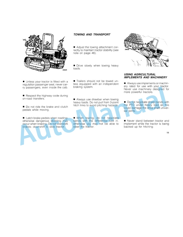 Alternative view of Fiatagri 55-85, 60-85 Steering O Matic Tractor Operation and Maintenance Manual 06910176