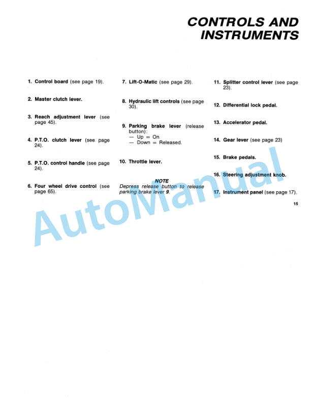 Alternative view of Fiatagri 55-90, 60-90 Tractor Operation and Maintenance Manual 06910116