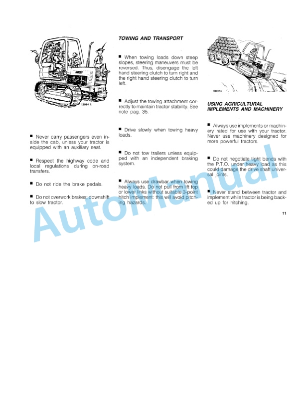 Fiatagri 60-75, 70-75, 80-75 Tractor Operation and Maintenance Manual 06910158 2 Fiatagri 60-75, 70-75, 80-75 Tractor Operation and Maintenance Manual 06910158-2