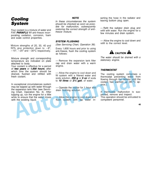 Fiatagri 70-65, 80-65 Tractor Operation and Maintenance Manual 06910124 5 Fiatagri 70-65, 80-65 Tractor Operation and Maintenance Manual 06910124 - Image 5
