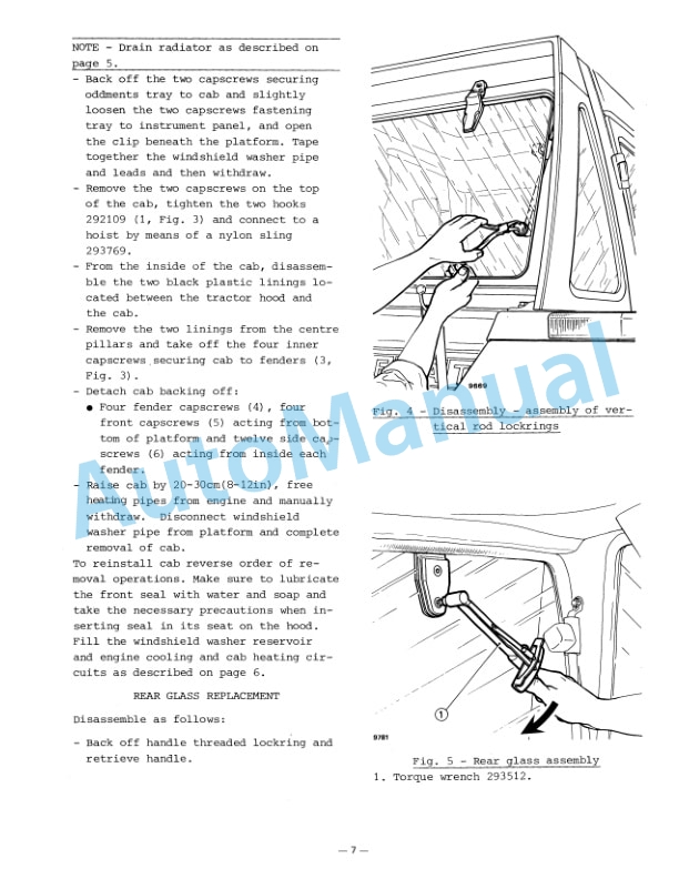 Fiatagri 80 Series Wheel Tractor Workshop Manual 06910060 - Image 3