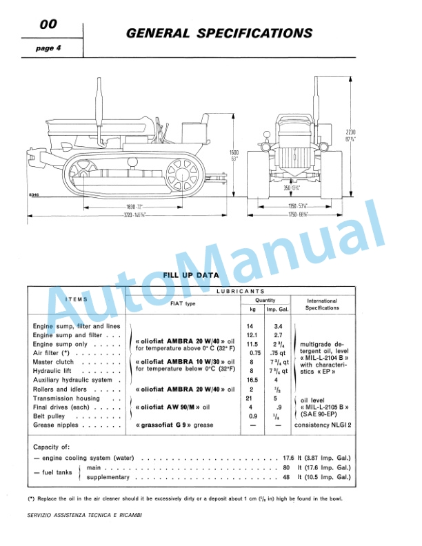 Fiatagri 805C Tractor Service Direction 06910046 2 Fiatagri 805C Tractor Service Direction 06910046-2