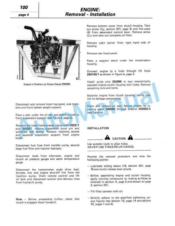 Fiatagri 855 C, 955 C, 85-55, 95-55 Tractor Workshop Manual 06910092 2 Fiatagri 855 C, 955 C, 85-55, 95-55 Tractor Workshop Manual 06910092 - Image 2