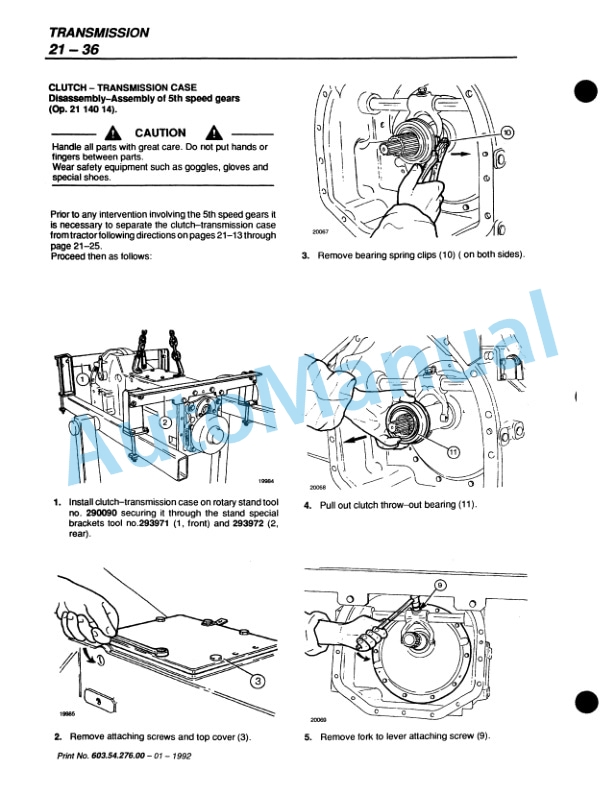 Alternative view of Fiatagri F100, F110, F120, F130 Turbo Winner Tractor Workshop Manual 06910101