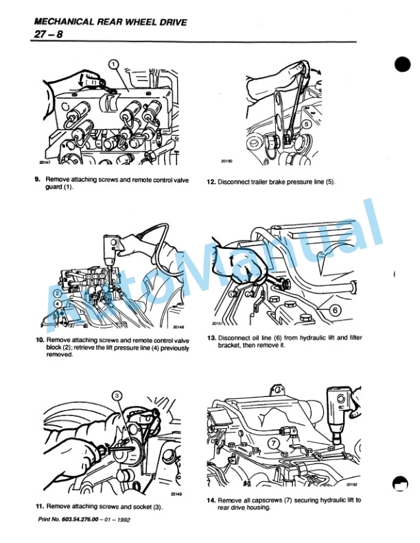Fiatagri F100, F110, F120, F130 Turbo Winner Tractor Workshop Manual 06910101 3 Fiatagri F100, F110, F120, F130 Turbo Winner Tractor Workshop Manual 06910101 - Image 3
