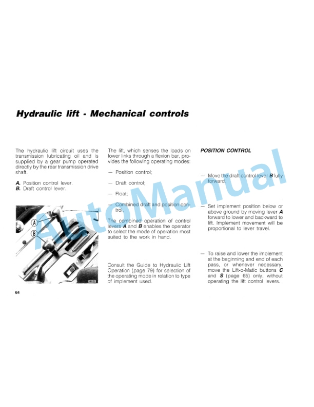 Fiatagri F100, F115, F130 Turbo, F140 Turbo Winner Tractor Operation and Maintenance Manual 06910288 3 Fiatagri F100, F115, F130 Turbo, F140 Turbo Winner Tractor Operation and Maintenance Manual 06910288-3