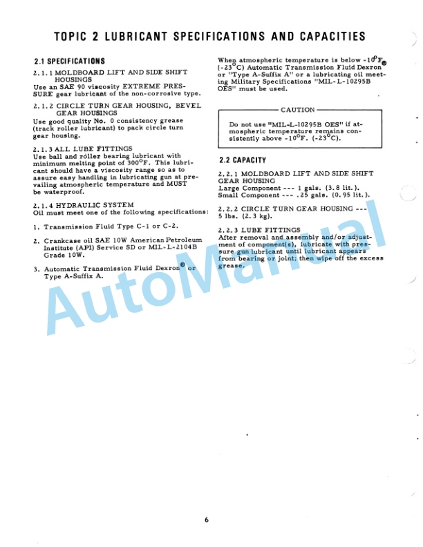 Alternative view of Fiatallis 100C, 150C, 200C Motor Grader Service Manual 70693744