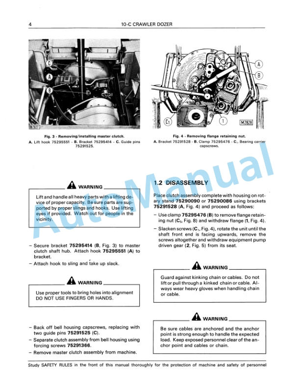 Fiatallis 10C Crawler Dozer Service Manual 60406239-2