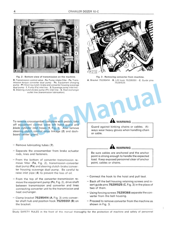 Fiatallis 10C Transmission Service Manual 60406238-2