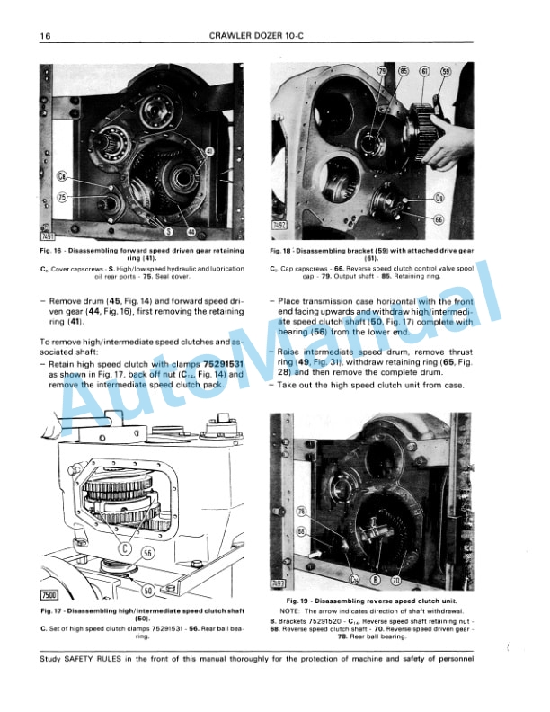 Fiatallis 10C Transmission Service Manual 60406238-3