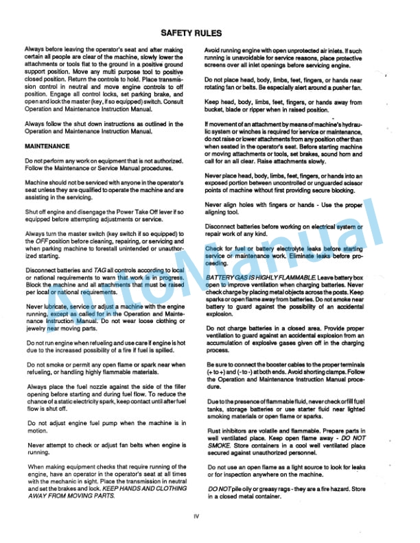 Alternative view of Fiatallis 14B, 14C, 14CTA, 14CLGP, FL14B, FL14C Fuel Injection Pump Service Manual 73132417