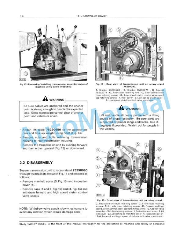 Fiatallis 14C Crawler Dozer Service Manual 60406247-3