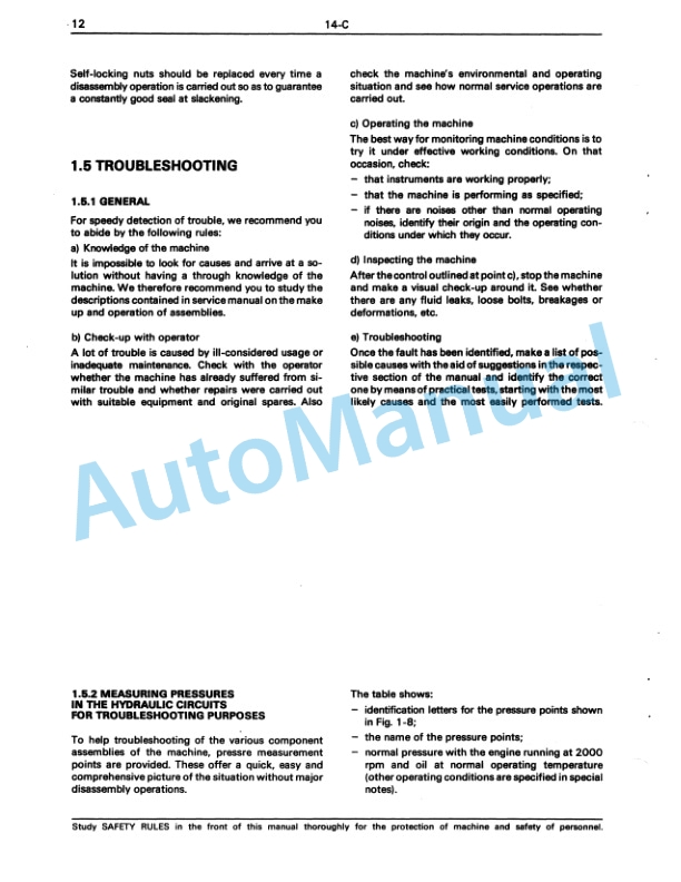 Fiatallis 14C Crawler Dozer Service Manual 60406348-5