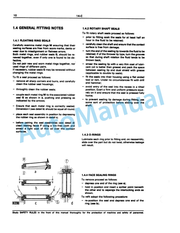 Fiatallis 14C Dozer Service Manual 73153736-5