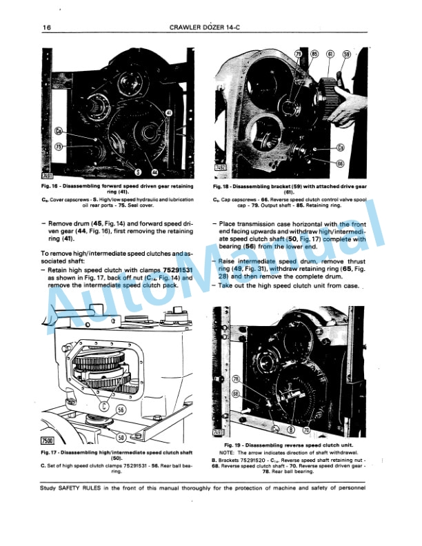 Fiatallis 14C Dozer Service Manual 73153737-3