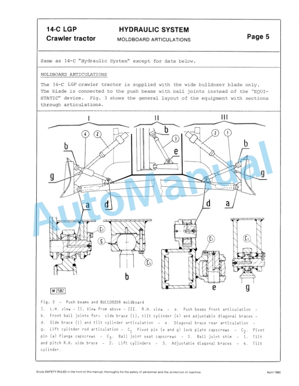 Fiatallis 14C LGP Crawler Tractor Service Manual 60406188-5