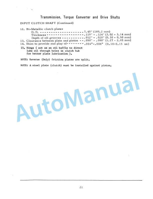 Fiatallis 161 Tractor Scraper-Specification Service Manual 73112987-3