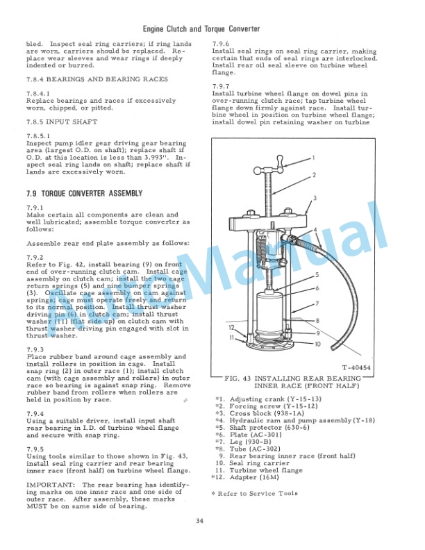 Fiatallis 16B Crawler Tractor Service Manual 70674537-3