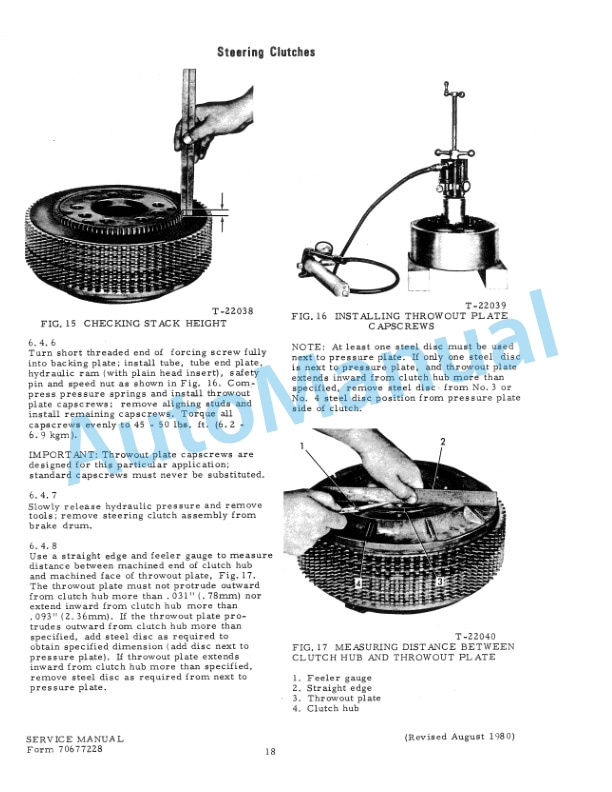 Fiatallis 16B Crawler Tractor Service Manual 70677228-5