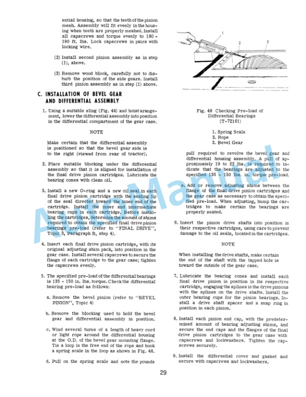 Fiatallis 260, 260A Tractor Scraper - 260E, 260EA Elevating Tractor Scraper Service Manual 70197345-5