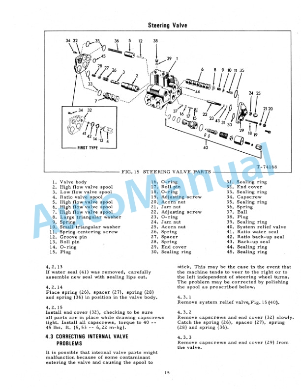 Fiatallis 260A, 260EA, 260B, 261B, 262B, 263B, 460C Tractor Scraper Service Manual 70689739-5