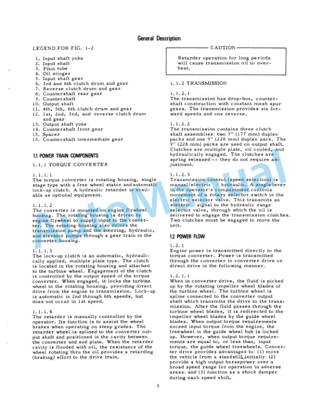 Alternative view of Fiatallis 260B, 262B Tractor Scraper - 261B, 263B Elevating Tractor Service Manual 70691332