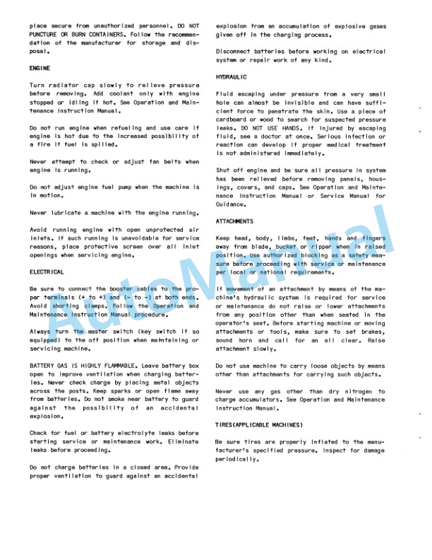 Alternative view of Fiatallis 41B Crawler Tractor Service Manual 73127548