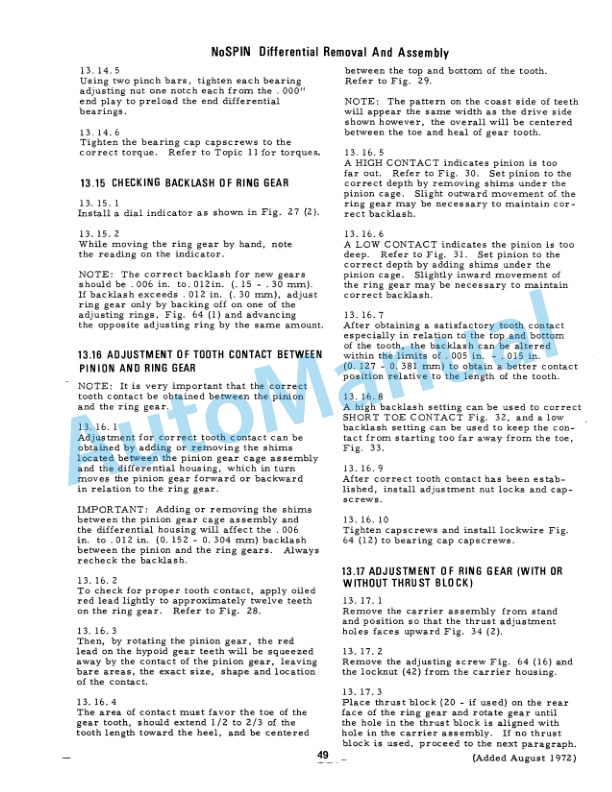 Alternative view of Fiatallis 545, 545H, 645 Wheel Loader Service Manual 73047530