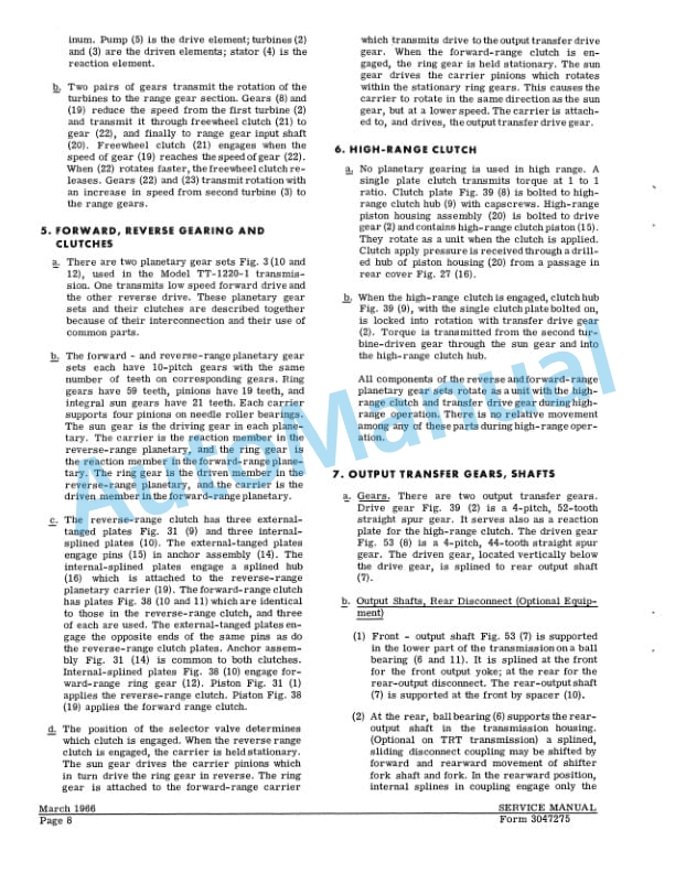 Fiatallis 545, 545H Wheel Loader Service Manual 73047275-2