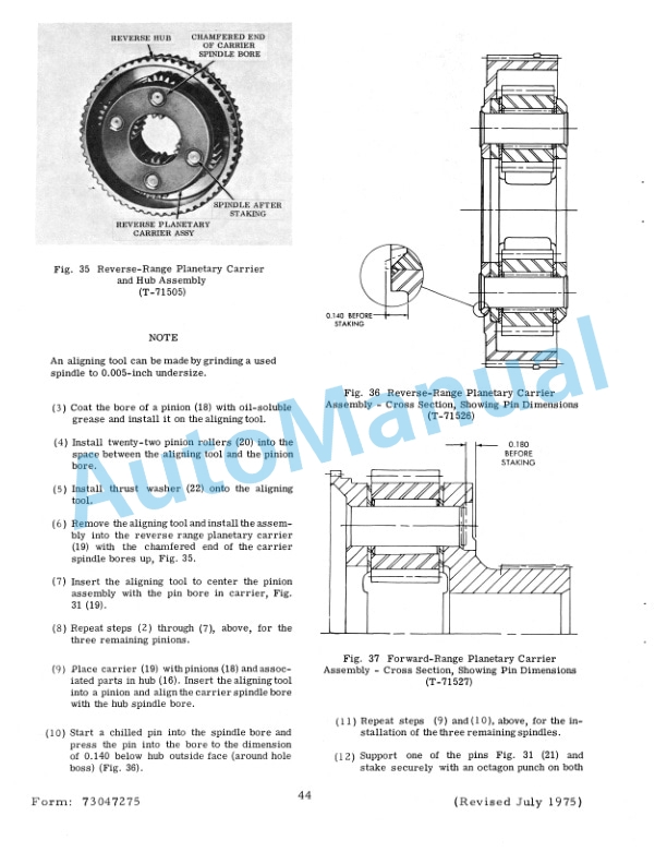 Fiatallis 545, 545H Wheel Loader Service Manual 73047275-4