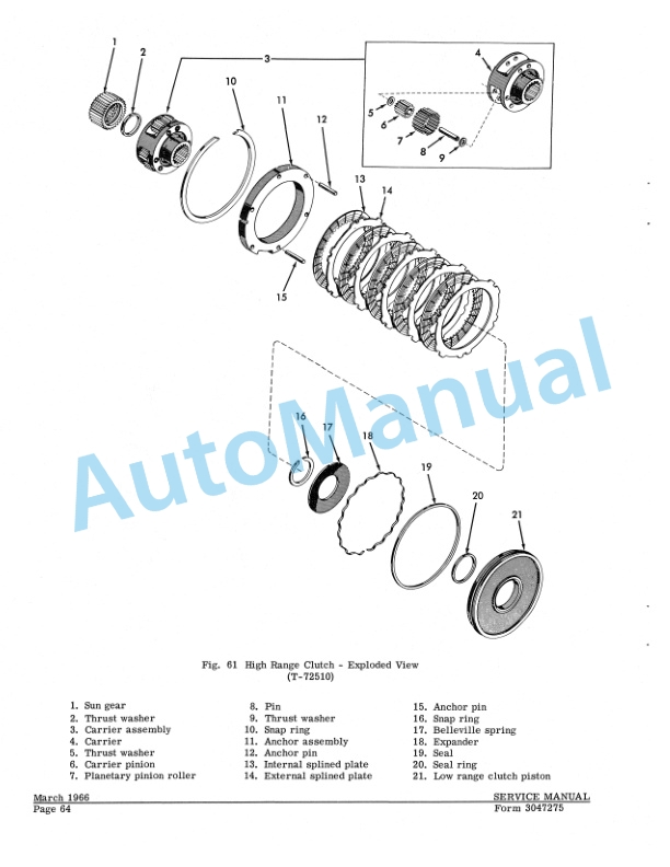 Fiatallis 545, 545H Wheel Loader Service Manual 73047275-5