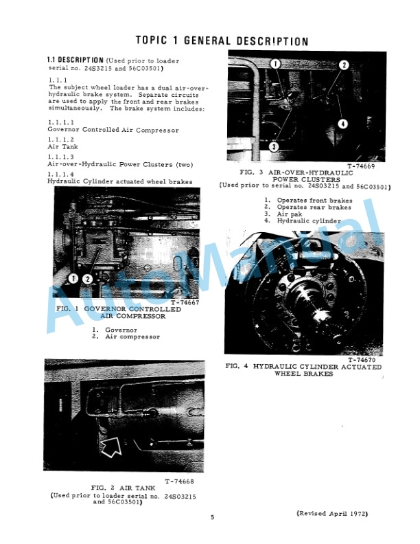 Alternative view of Fiatallis 645, 645H Wheel Loader Service Manual 73057214