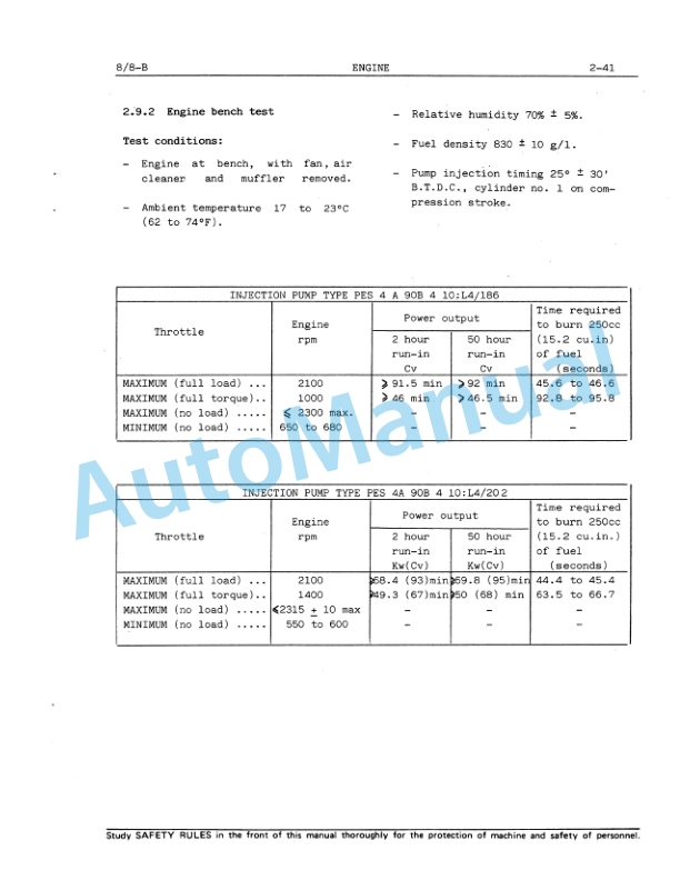 Fiatallis 8, 8B Crawler Dozer Service Manual 60406223-5