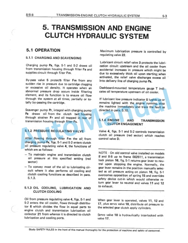 Fiatallis 8, 8B Crawler Dozer Service Manual 60406248-4