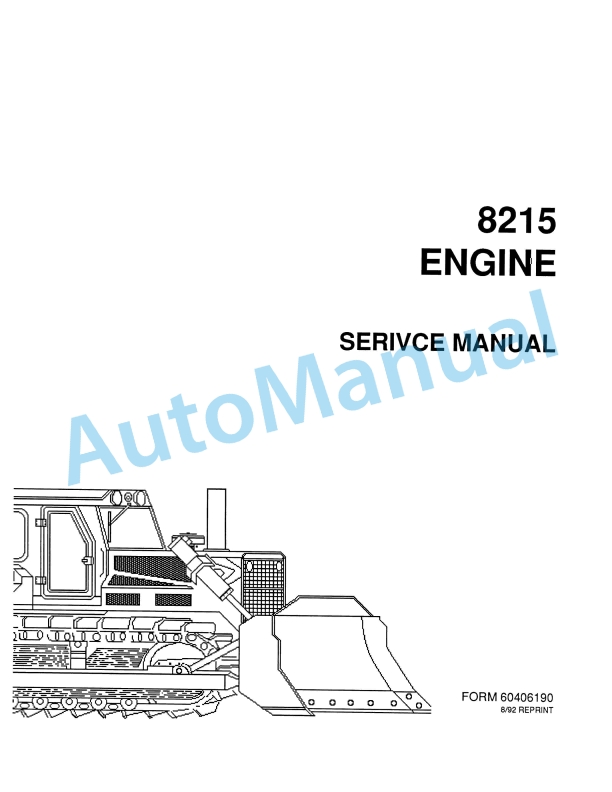 Fiatallis 8215 Engine Service Manual 60406190
