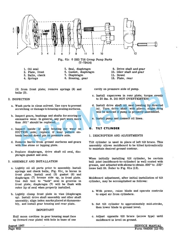 Fiatallis Dozer and Cable Control Unit Service Manual 70644308-4