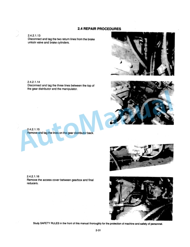 Alternative view of Fiatallis FD145 Crawler Tractor Service Manual 60406580