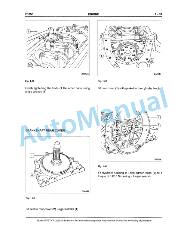 Alternative view of Fiatallis FD255 Crawler Dozer Service Manual 60402214